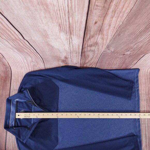 Vineyard Vines Mens Size Medium On The Go Shep Shirt 1/4 Zip Performance Blue - Picture 14 of 14